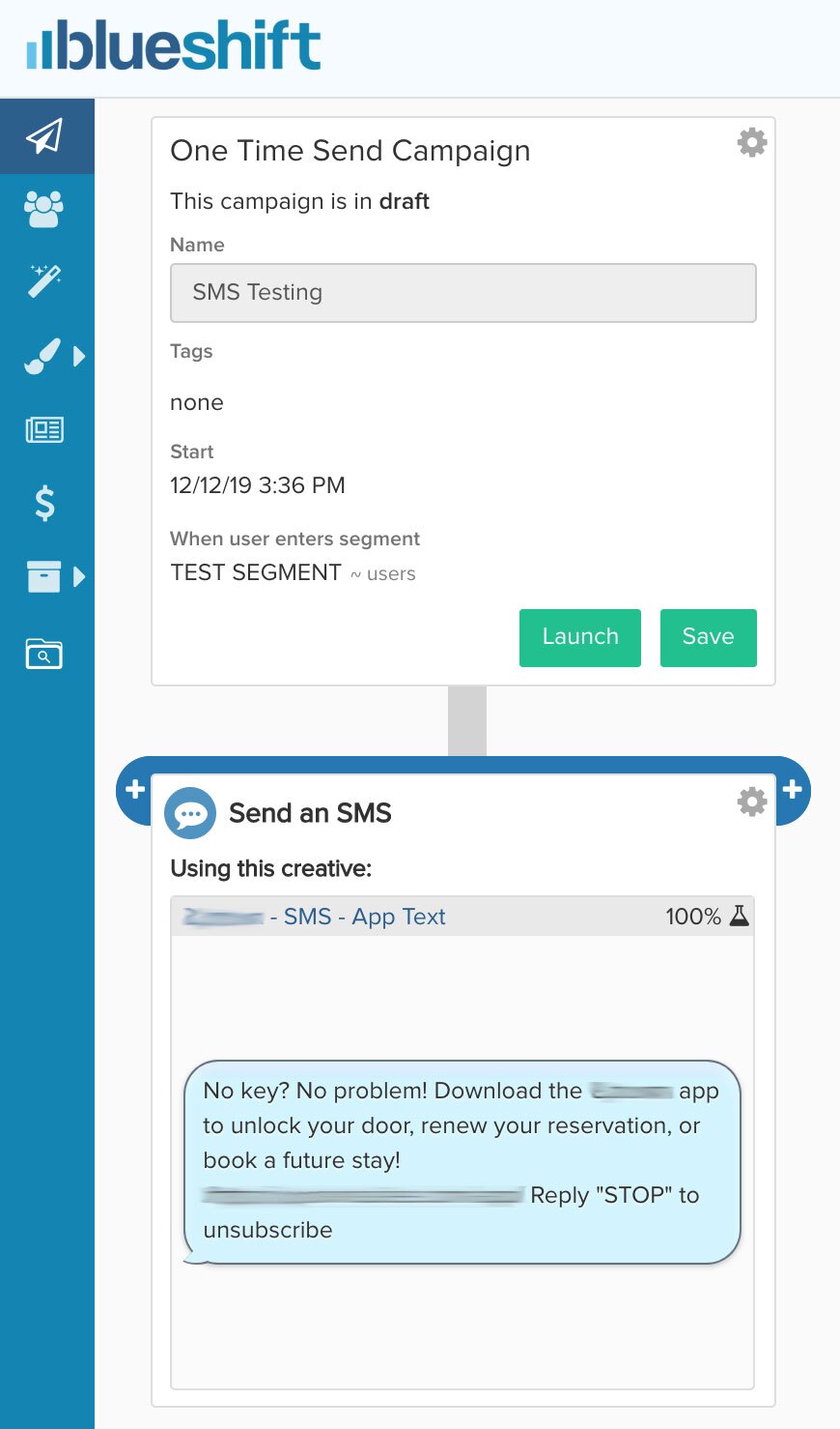 SMS-Setup sms marketing for hotels set up